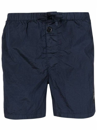 Men's Nylon Metal Swim Shorts Navy - STONE ISLAND - BALAAN 2