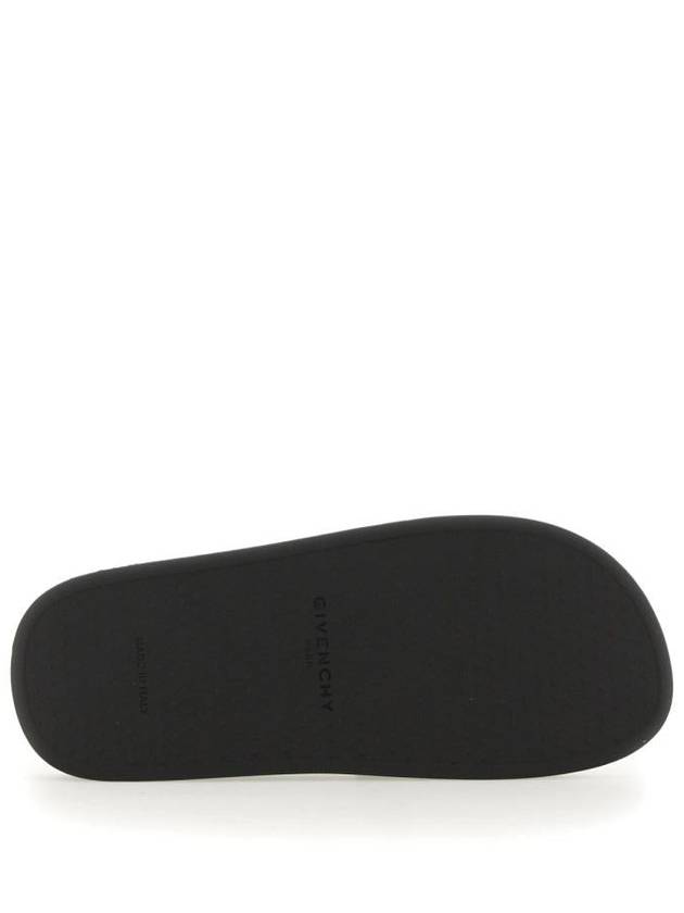 Logo Detail Slides Slippers Black - GIVENCHY - BALAAN 6