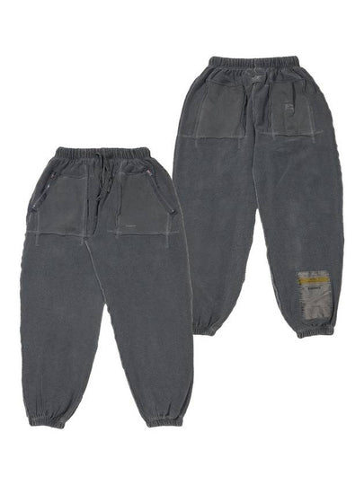 Inside Out Pigment Wide Jogger Pants Charcoal - STIGMA - BALAAN 2