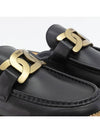 Kate Logo Leather Raffia Bloafer Black - TOD'S - BALAAN 10