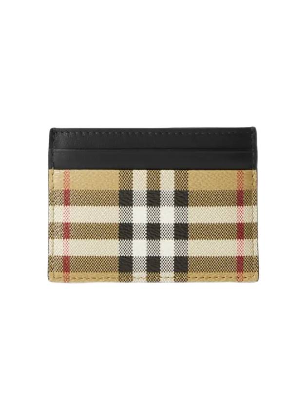 Vintage Check Card Wallet Beige - BURBERRY - BALAAN 4