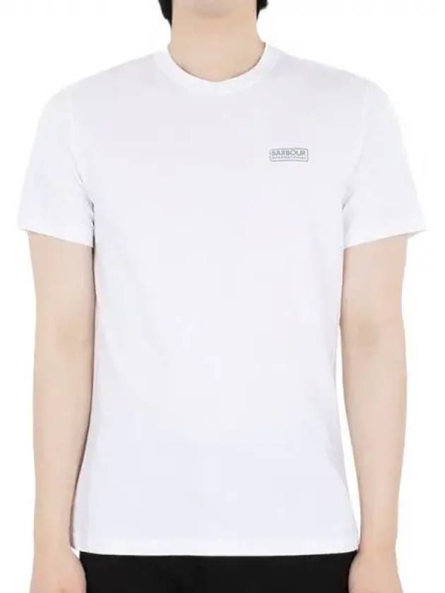 Men's International Small Logo Short Sleeve T-Shirt White - BARBOUR - BALAAN 2