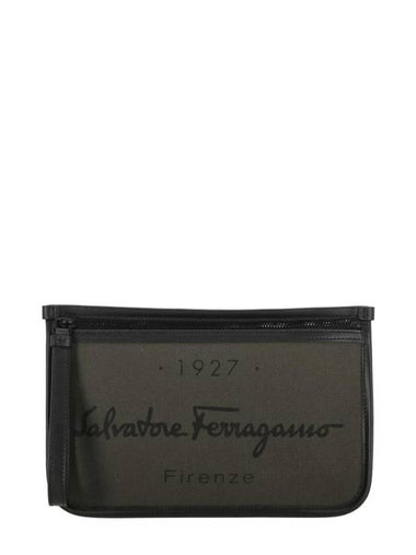 1927 Signature Clutch Bag Black - SALVATORE FERRAGAMO - BALAAN 1