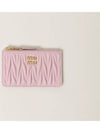 Matelasse Leather Card Wallet Pink - MIU MIU - BALAAN 2