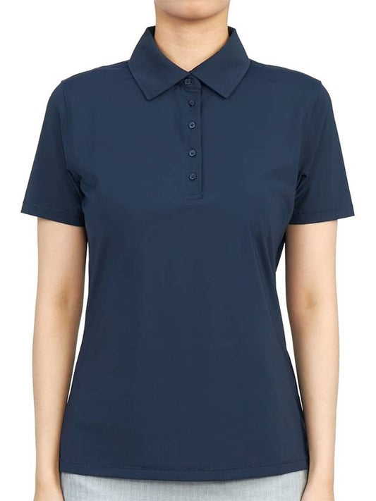 Women's Featherweight Short Sleeve PK Shirt Twilight - G/FORE - BALAAN 2