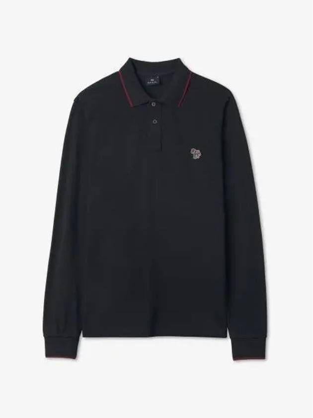 Zebra Motif Polo Shirt Black - PAUL SMITH - BALAAN 2