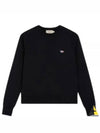 Tricolor Fox Patch Adjusted Sweatshirt Black - MAISON KITSUNE - BALAAN 2