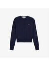 Baby Fox Patch Regular Cardigan Blue - MAISON KITSUNE - BALAAN 2