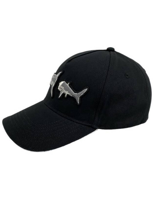 Palm Angels Broken Shark Ball Cap Hat PMLB054S23FAB003 - PALM ANGELS - BALAAN 2