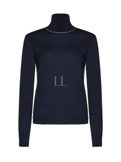 Women's Work In Progress Turtleneck Navy - MAISON MARGIELA - BALAAN 2