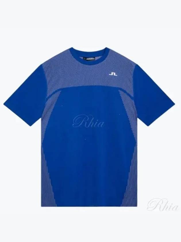 Kai Seamless Short Sleeve T-Shirt Blue - J.LINDEBERG - BALAAN 2