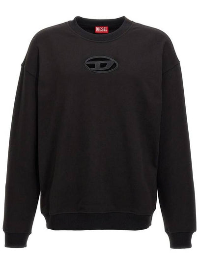 S Boxt OD Cut Out Oval D Logo Sweatshirt Black - DIESEL - BALAAN 2