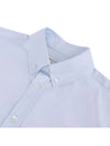 Fox Head Embroidery Long Sleeve Shirt Blue - MAISON KITSUNE - BALAAN 4