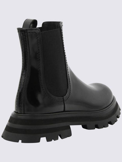 Alexander McQueen Black Leather Beatles Boots - ALEXANDER MCQUEEN - BALAAN 2