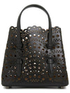 Mina 16 Vienne Wave Lux Calfskin Tote Bag Black - ALAIA - BALAAN 5