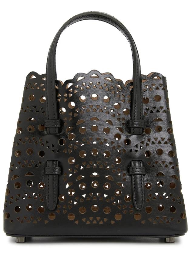 Mina 16 Vienne Wave Lux Calfskin Tote Bag Black - ALAIA - BALAAN 5