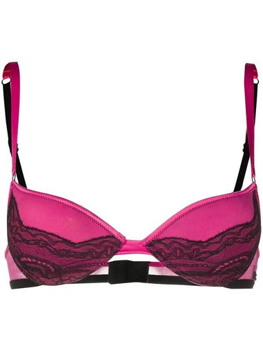 Women's Lace Panel Bra Pink - DOLCE&GABBANA - BALAAN 1