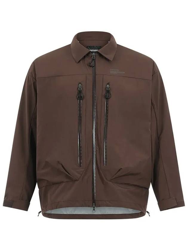 Men's OG Core Shell Zip Up Jacket Brown - OFFGRID - BALAAN 4