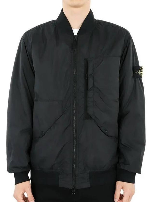 Garment Dyed Crinkle Reps Jacket Black - STONE ISLAND - BALAAN 2