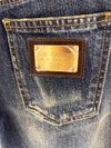 Women's Gold Big Plate Jincheong Wrinkle Washing Jeans FT47TD G8C09 - DOLCE&GABBANA - BALAAN 7