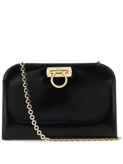 Diana Clutch Shoulder Bag Black - SALVATORE FERRAGAMO - BALAAN 2