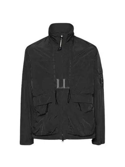 Men's Chrome-R Zip-Up Jacket Black - CP COMPANY - BALAAN 2