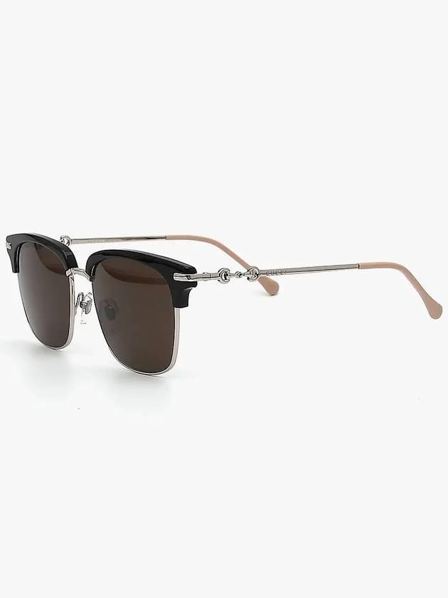 Eyewear Square Acetate Sunglasses Black Gold - GUCCI - BALAAN 3