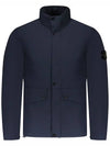 Logo Light Soft Shell Jacket Navy - STONE ISLAND - BALAAN 2