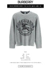 Men's Irving Logo Print Crew Neck Wool Knit Top Grey - BURBERRY - BALAAN 3