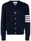 Milano Stitch 4 Bar Cardigan Navy - THOM BROWNE - BALAAN 2