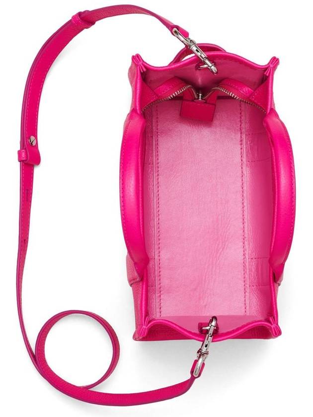 Small Leather Tote Bag Fuchsia - MARC JACOBS - BALAAN 5