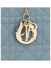 Lady Cannage Lambskin Chain Pouch Bag Cloud Blue - DIOR - BALAAN 6