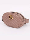 GG Marmont Matelasse Jean Beige Belt Bag 476434 - GUCCI - BALAAN 3