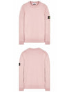 Wappen Patch Crew Neck Sweatshirt Rose Quartz - STONE ISLAND - BALAAN 5