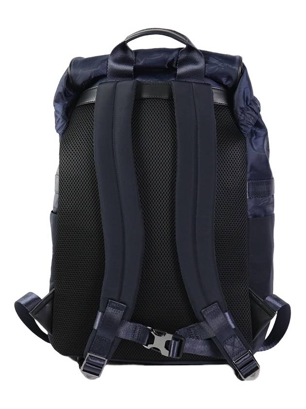 Logo Jacquard Nylon Backpack Navy - EMPORIO ARMANI - BALAAN 3