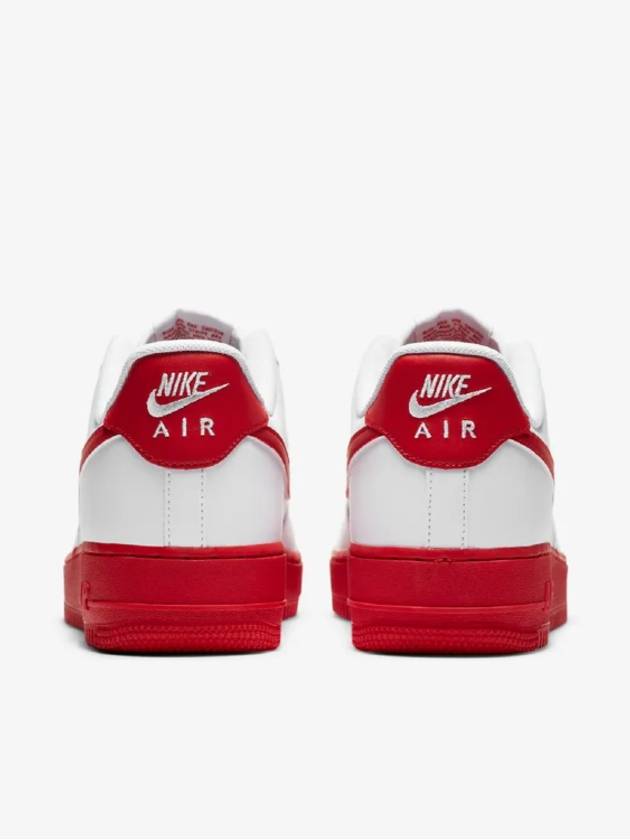 Air Force 1 Low Top Sneakers White Red Midsole - NIKE - BALAAN 7