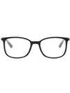 Eyewear Square Injected Eyeglasses Black - RAY-BAN - BALAAN 1