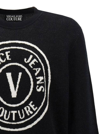 Versace Jeans Couture Logo Intarsia Sweater - VERSACE - BALAAN 2