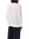 Kieffer Logo Print Linen Long Sleeve T-Shirt White - ISABEL MARANT - BALAAN 3