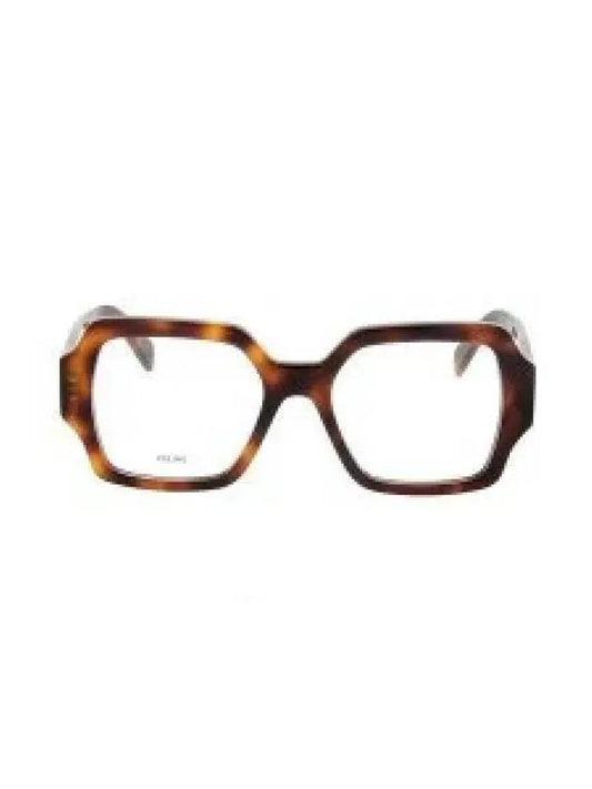 Eyewear Square Acetate Eyeglasses Havana - CELINE - BALAAN 2