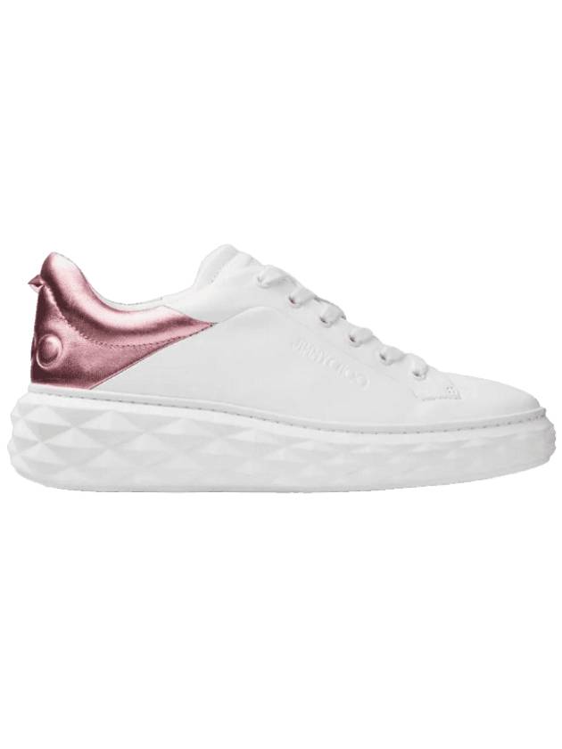 Diamond Maxi F II Nappa Leather Low Top Sneakers White - JIMMY CHOO - BALAAN 1