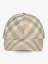 Check Ball Cap Beige - BURBERRY - BALAAN 2