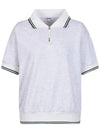 Knit collar half zip-up pique t-shirt MW4ME452 - P_LABEL - BALAAN 9