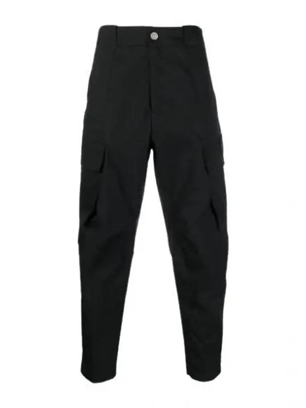 Shadow Project Cotton Nylon Ripstop Cargo Pants Black - STONE ISLAND - BALAAN 2