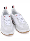 Thom Women Browne Nylon Tech Runner Low Top Sneakers Grey White - THOM BROWNE - BALAAN 4