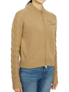 Armanda Cashmere Zip-Up Cardigan Camel - MAX MARA - BALAAN 5