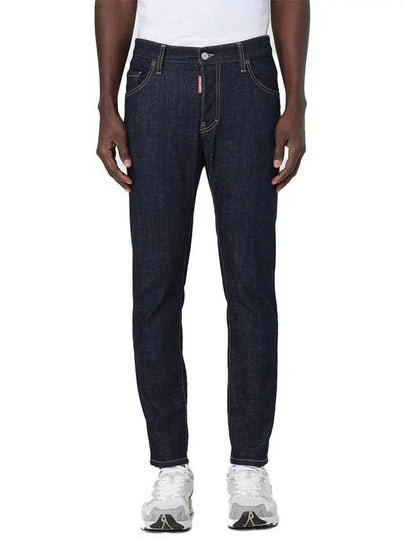 Dark Rinse Wash Skater Denim Jeans Blue - DSQUARED2 - BALAAN 2