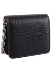 Embroidery Logo Chain Cald Wallet Black - MAISON MARGIELA - BALAAN 3