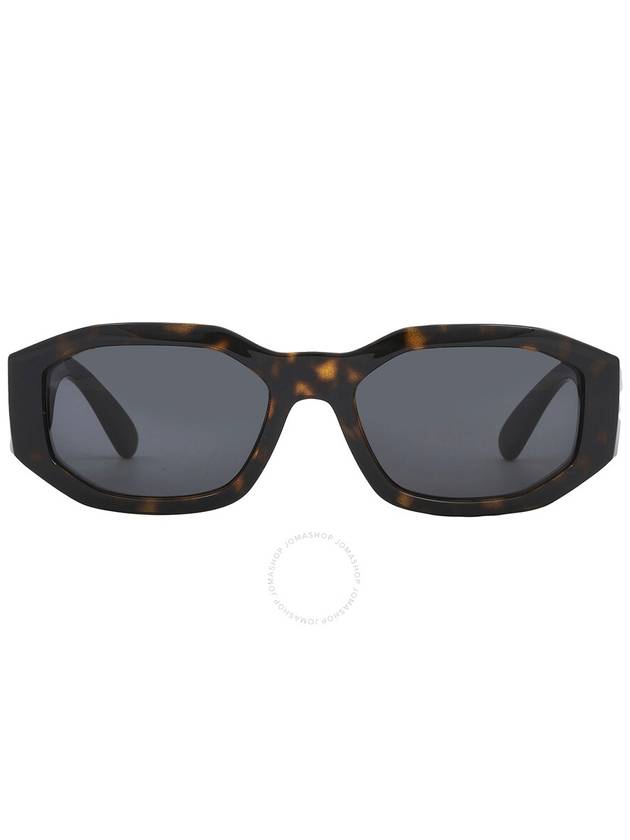 Versace Dark Grey Geometric Unisex Sunglasses VE4361 542387 53 - VERSACE - BALAAN 1