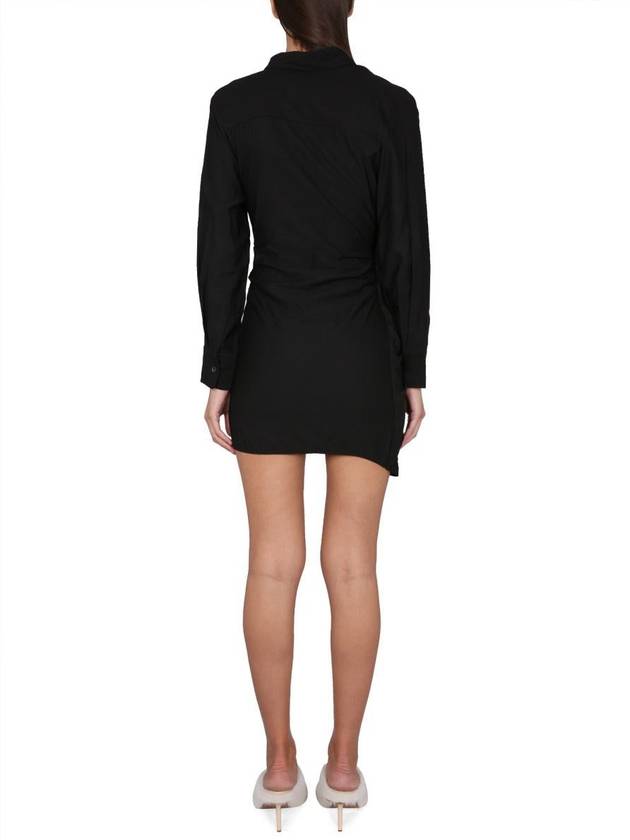 La Robe Bahia Sash Short Dress Black - JACQUEMUS - BALAAN 4